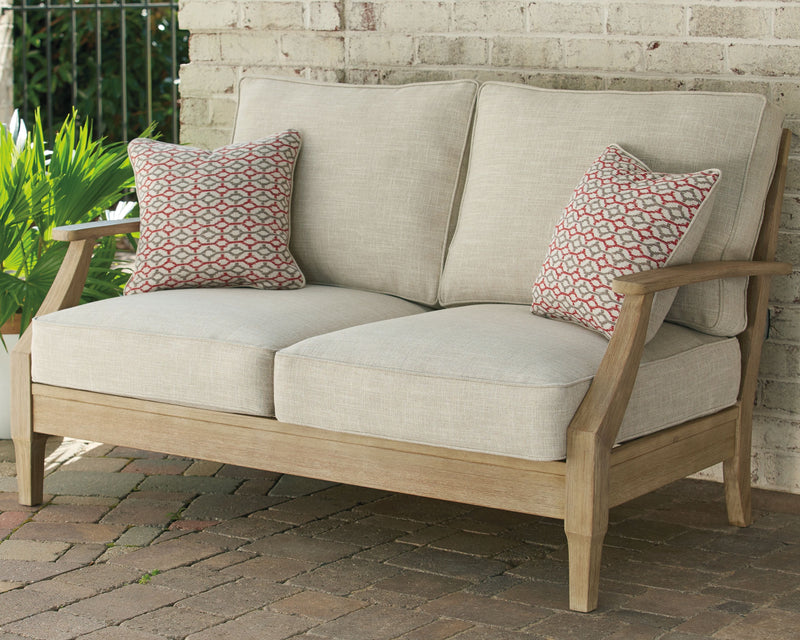 Clare - Beige - Loveseat W/Cushion.