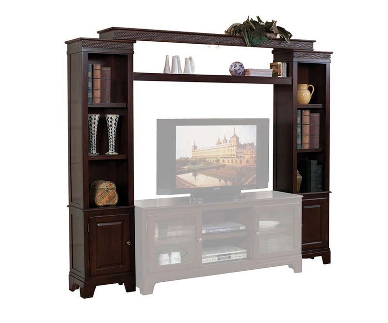 Halden - Entertainment Center - Merlot - Grand Furniture GA