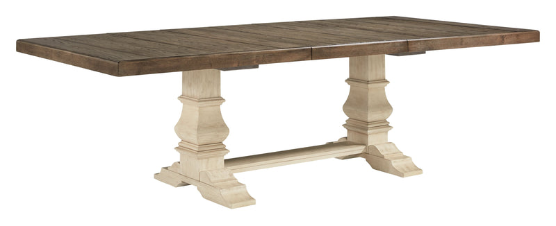 Bolanburg - Brown / Beige - Extension Dining Table.