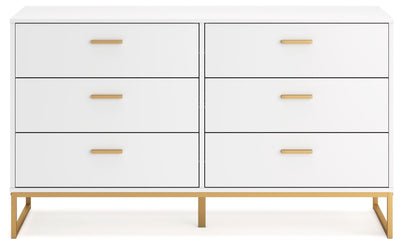 Socalle - Two-tone - Six Drawer Dresser