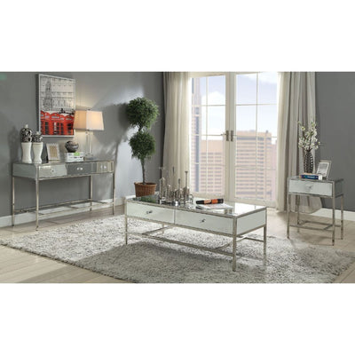 Weigela - Coffee Table - Mirrored & Chrome - Grand Furniture GA