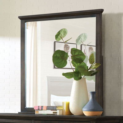 Alaina - 5mm Beveled Mirror - Walnut - Grand Furniture GA