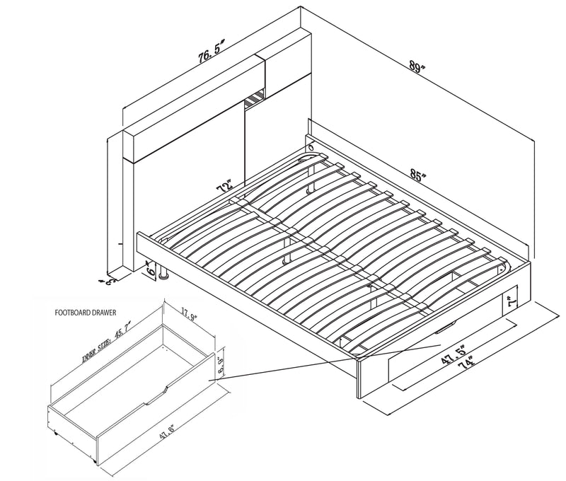 Aria - Storage Bed - Storage Beds - Grand Furniture GA