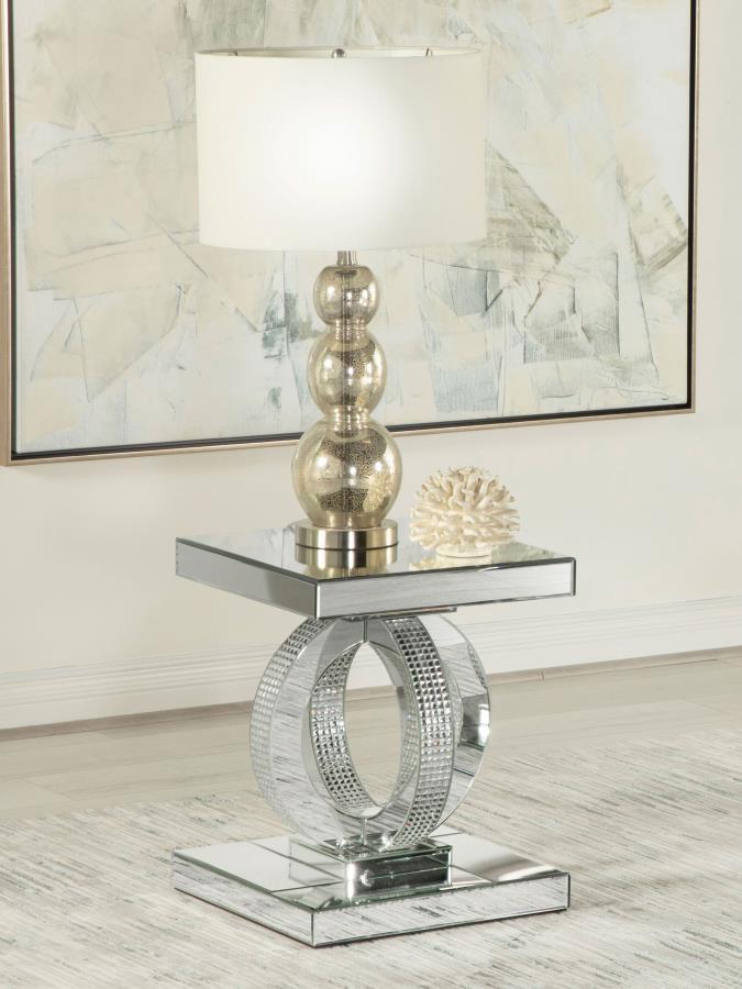 Breena - Square End Table - Mirror.