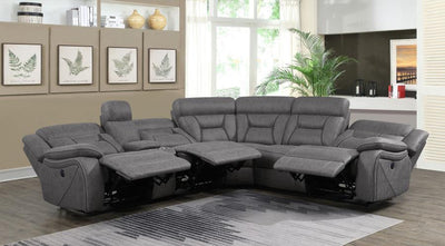 Higgins - Four-Piece Upholstered Power Sectional - Grand Furniture GA