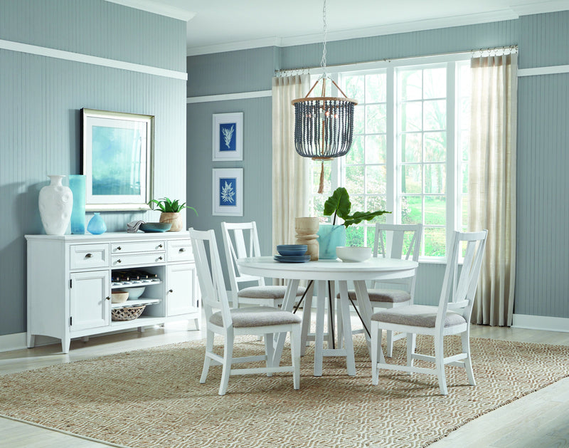 Heron Cove - Round Dining Table - Chalk White.