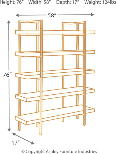 Starmore - Brown - 3 Pc. - L Shaped Desk, Bookcase.