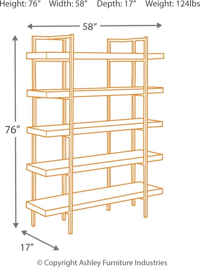 Starmore - Brown - 3 Pc. - L Shaped Desk, Bookcase.