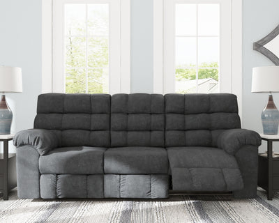 Wilhurst - Marine - Rec Sofa W/Drop Down Table - Grand Furniture GA