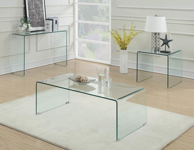 Ripley - Square End Table - Clear - End Tables - Grand Furniture GA