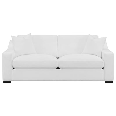 Ashlyn - Upholstered Sloped Arms Sofa - White - Grand Furniture GA