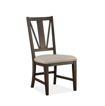 Westley Falls - Dining Side Chair With Upholstered Seat (Set of 2) - Graphite.