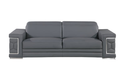 296 - Leather Sofa