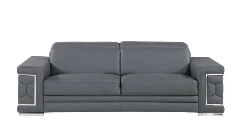 296 - Leather Sofa