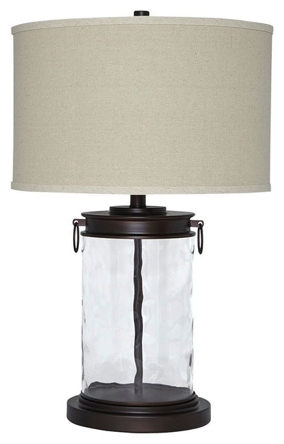 Tailynn - Clear / Bronze Finish - Glass Table Lamp.