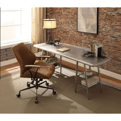 Brancaster - Desk - Aluminum - Metal - 30" - Grand Furniture GA