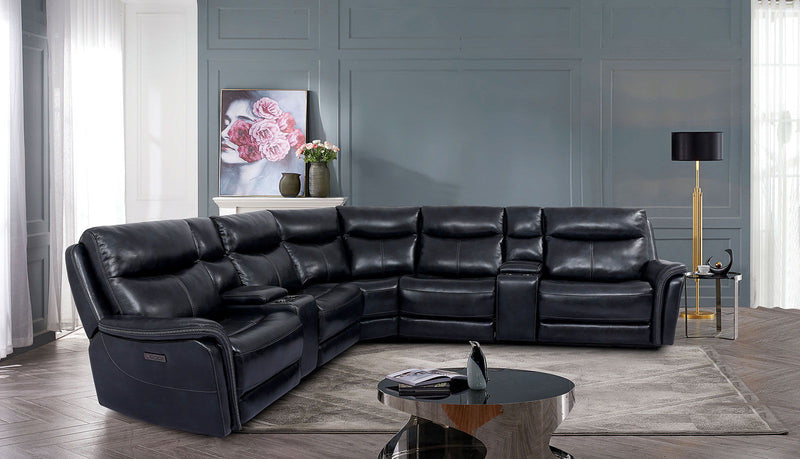 Braylee - Power Sectional - Dark Navy - Grand Furniture GA