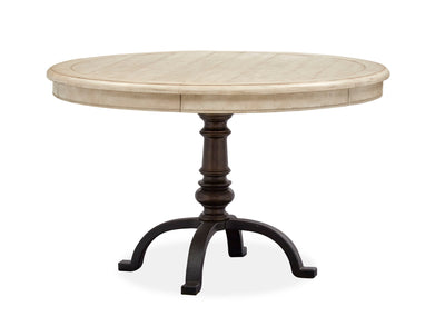 Harlow - Round Dining Table - Weathered Bisque.