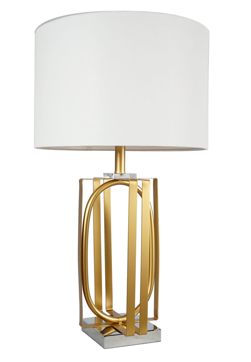 Table Lamp (Set of 2) - Gold & White