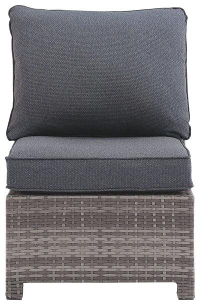 Salem - Gray - Armless Chair W/Cushion.