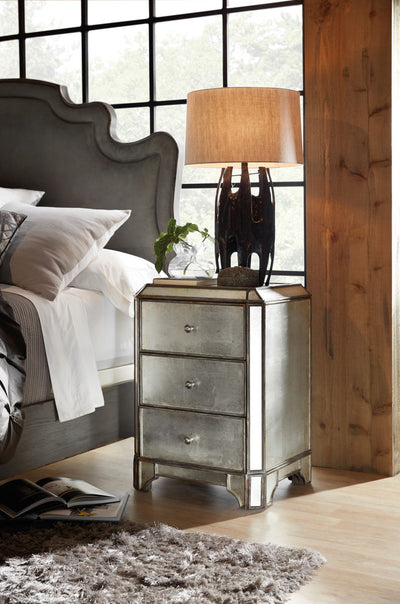 Arabella - Mirrored 3-Drawer Nightstand - Accent Nightstands - Grand Furniture GA