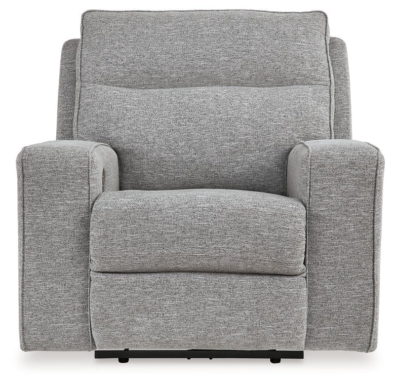 Biscoe - Pewter - Power Recliner /Adj Headrest.