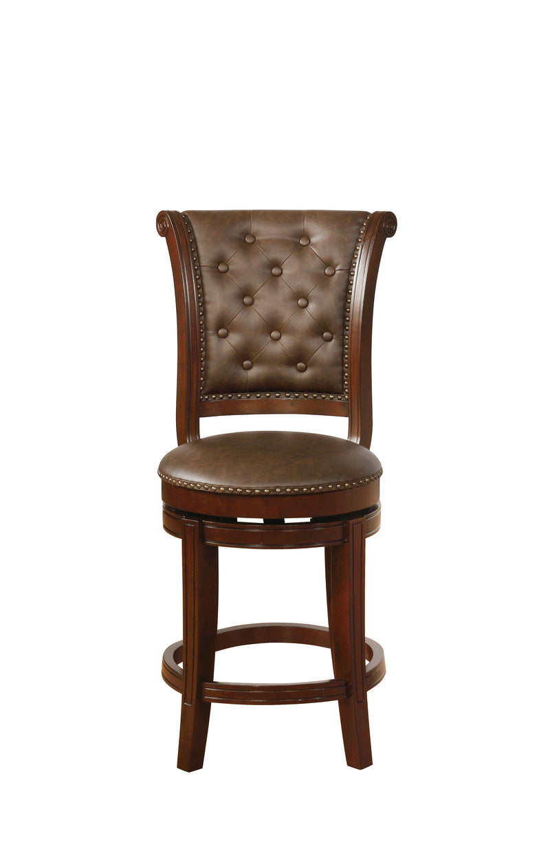 Granville - Swivel Counter Height Stool (Set of 2) - Brown - Grand Furniture GA