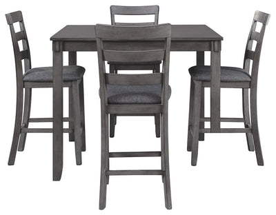 Bridson - Gray - Square Counter Tbl Set (Set of 5).