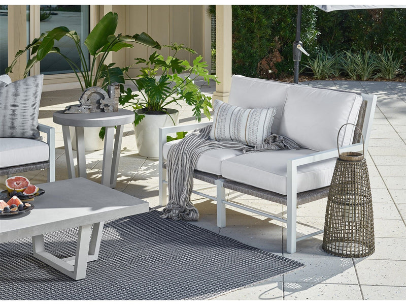 Coastal Living Outdoor - Tybee Loveseat - Pearl Silver.