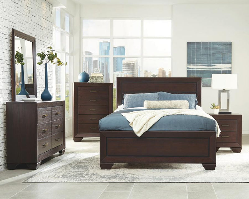 Kauffman - Transitional Panel Bed Bedroom Set