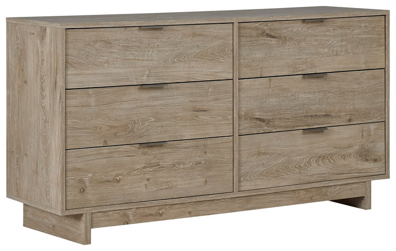 Oliah - Beige - Six Drawer Dresser - 31&