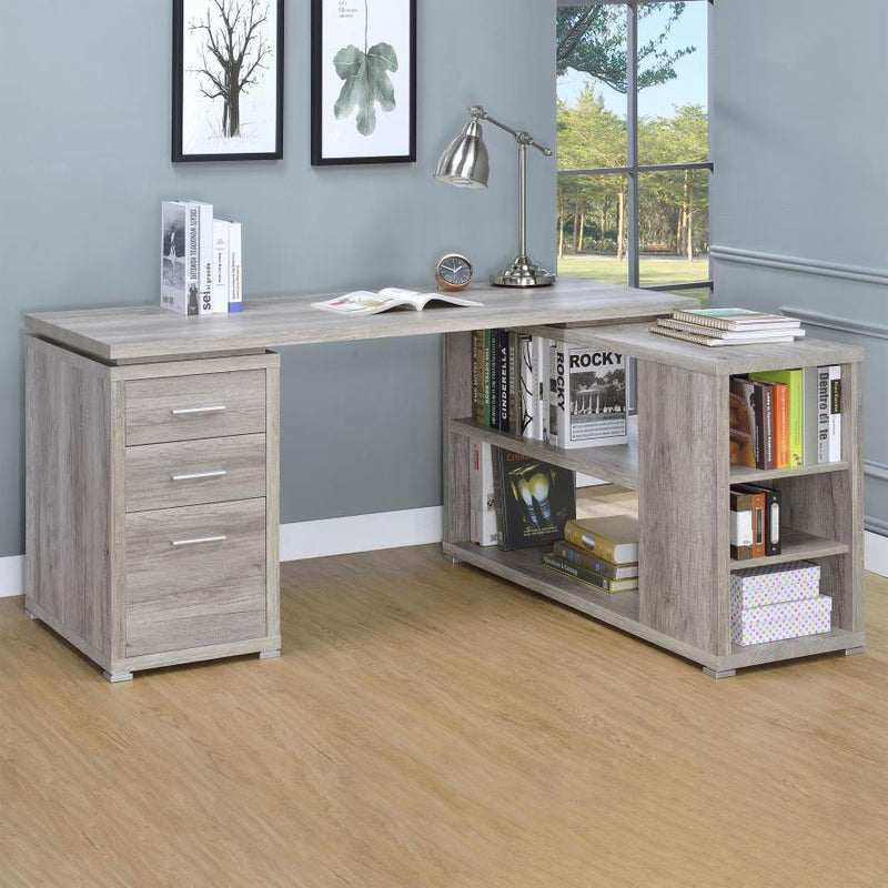 Yvette - L-shape Office Desk - Grand Furniture GA