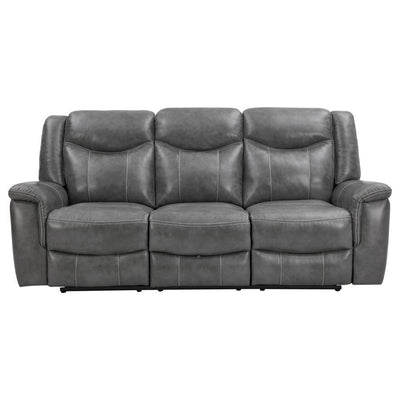 Conrad - Upholstered Motion Sofa - Cool Grey.