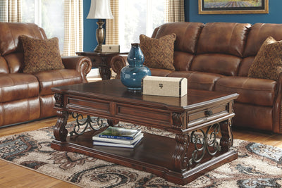 Alymere - Rustic Brown - Lift Top Cocktail Table - Grand Furniture GA