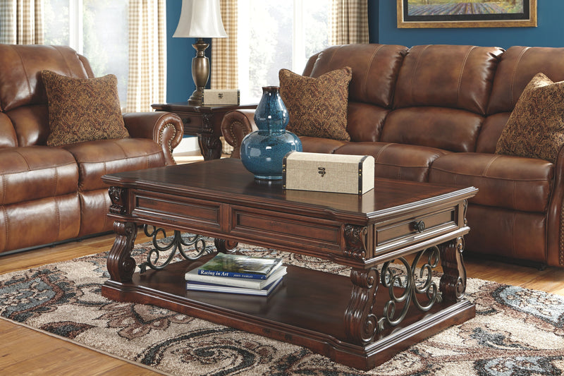 Alymere - Rustic Brown - Lift Top Cocktail Table - Grand Furniture GA