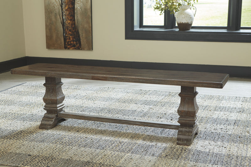 Wyndahl - Rustic Brown - Dining Room Bench.