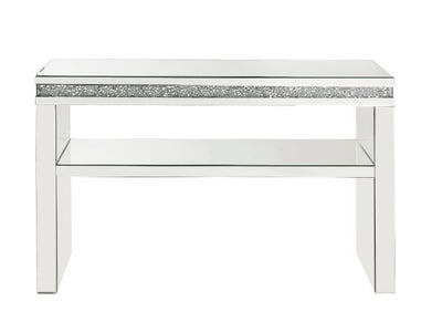 Noralie - Accent Table - Mirrored & Faux Diamonds - 32"