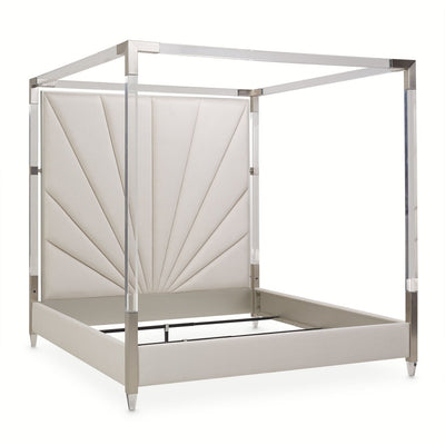 Lanterna - Channel Tufted Canopy Bed