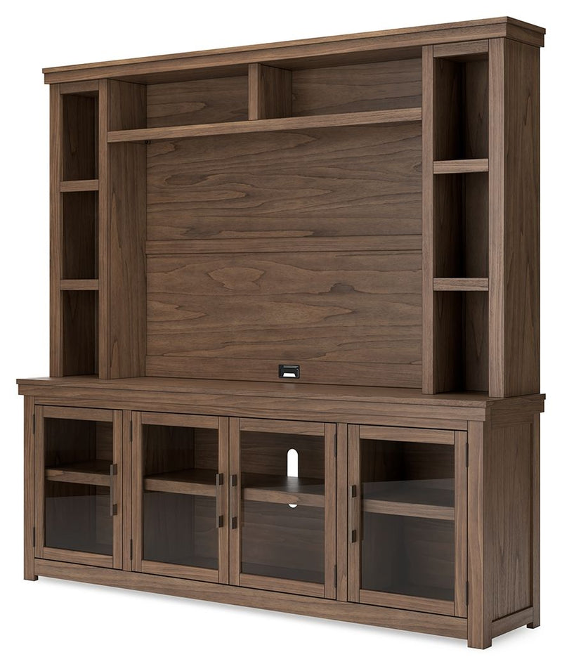 Boardernest - Brown - 85" TV Stand With Hutch.