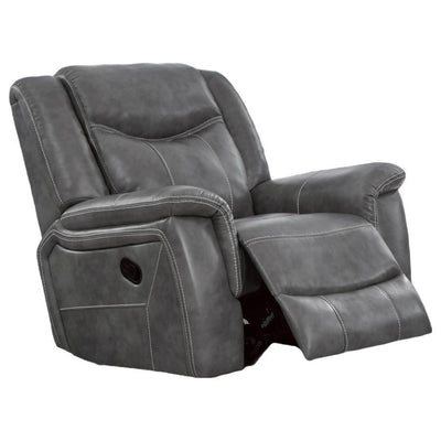 Conrad - Upholstered Motion Glider Recliner - Grey.