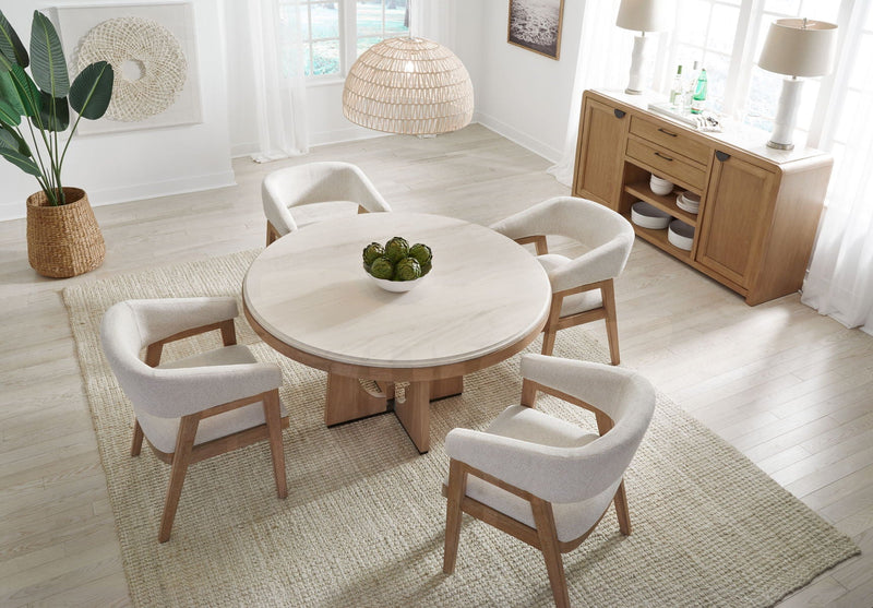 Escape - 54 In. Round Dining Table - Light Brown