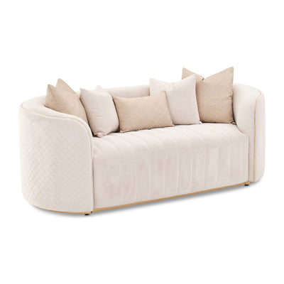 Ariana - Loveseat - Beige/Gold