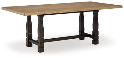 Charterton - Two-tone Brown - Rectangular Dining Room Table.