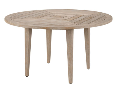 Coastal Living Outdoor - La Jolla Round Dining Table - Light Brown.