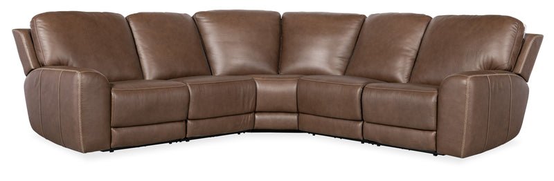 Torres - 5 Piece Sectional - Dark Brown