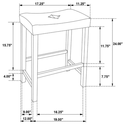 Oleander - 3 Piece Counter Height Set - Nut Brown