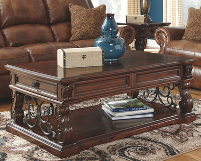 Alymere - Rustic Brown - Lift Top Cocktail Table - Grand Furniture GA