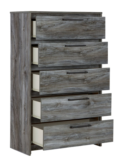 Baystorm - Gray - Five Drawer Chest.