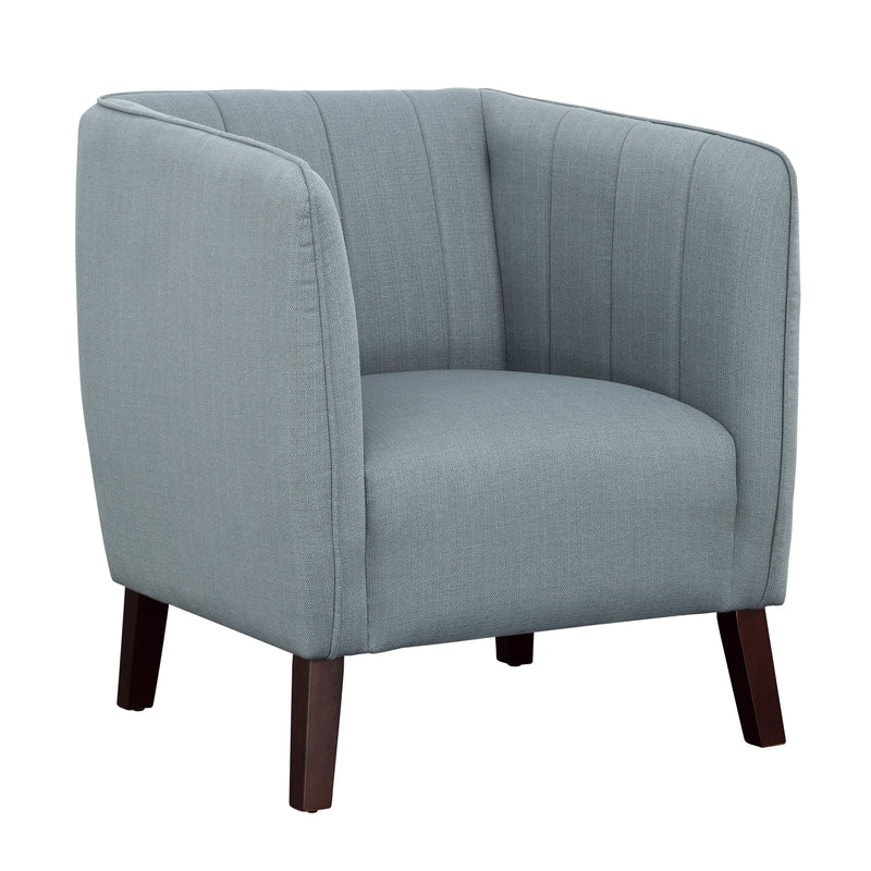 Studio - Accent Chair - Blue Green & Espresso