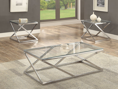 Chase - 3 Piece Cocktail Table - Pearl Silver - Grand Furniture GA